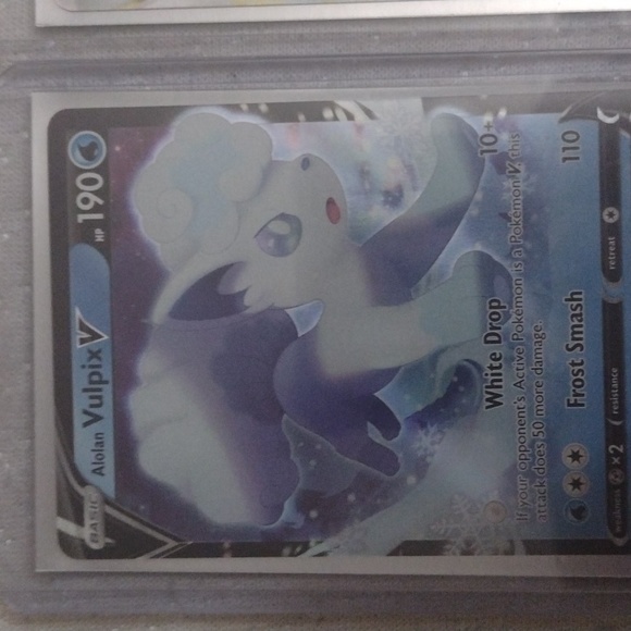 Pokemon-alolan VULPiX full art holographic card#033/195 And alolan VULPiX Vstar - Picture 2 of 8
